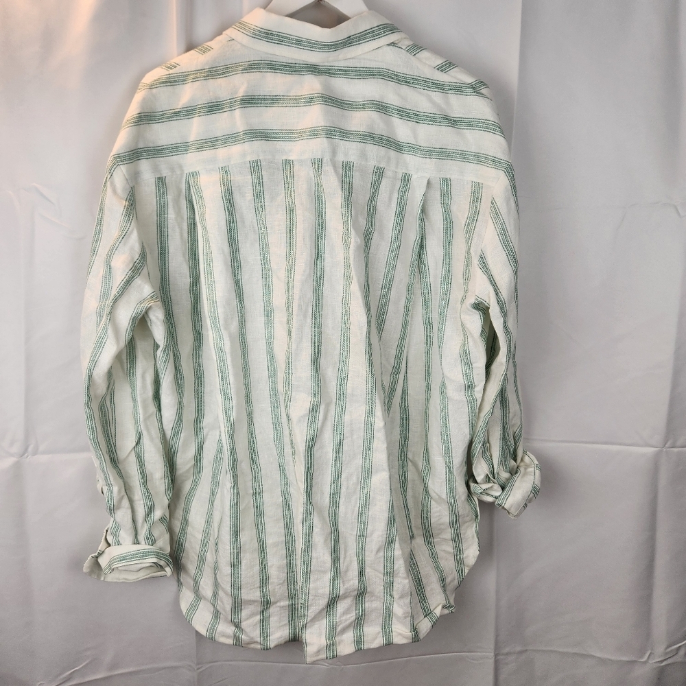 Reformation Oversized Striped Linen shirt size S like new - Picture 14 of 15